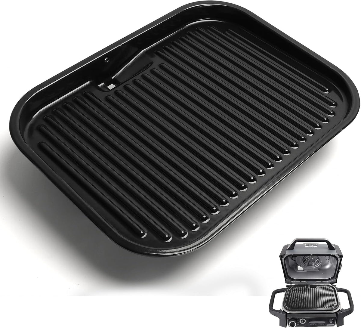 moasker Cast Iron Griddle Plate for Ninja Woodfire OG700 Series - B0DFXJQDHC main image